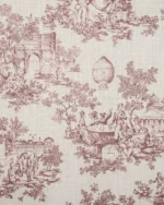 French Toile - Misty Rose Roman Shades - Image 3