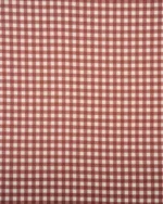 Gingham Check - Crimson Red Fabric Swatch