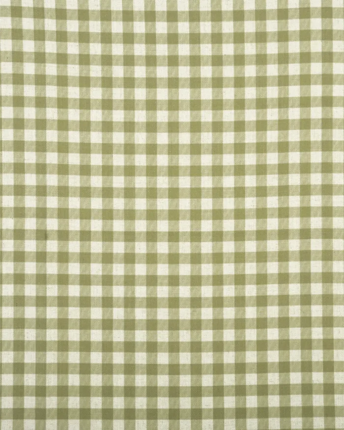 Gingham Check - Green Ripple Fold Drapes - Image 3