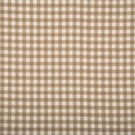 Swatches | Gingam Check - Sand - Regular | Curtain Avenue