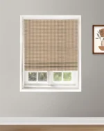 Gingham Check - Sand Roman Shades