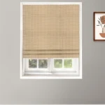 Gingham Check - Mustard Roman Shades