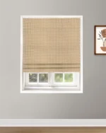 Gingham Check - Mustard Roman Shades