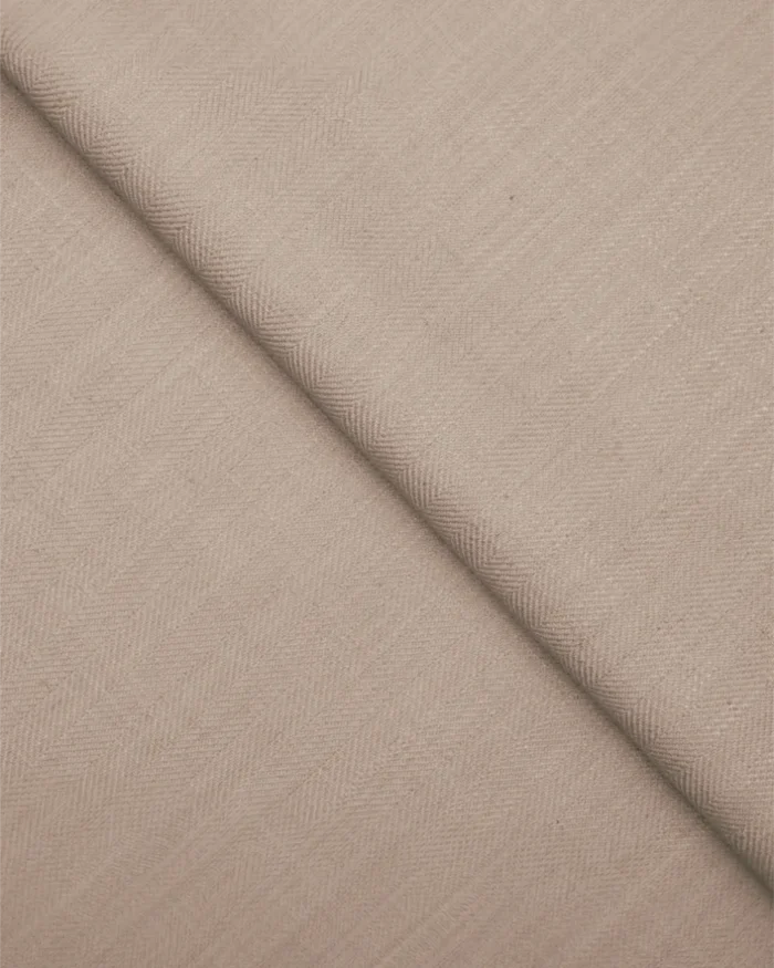 Herringbone Plains - Bark Brown Ripple Fold Drapes - Image 2