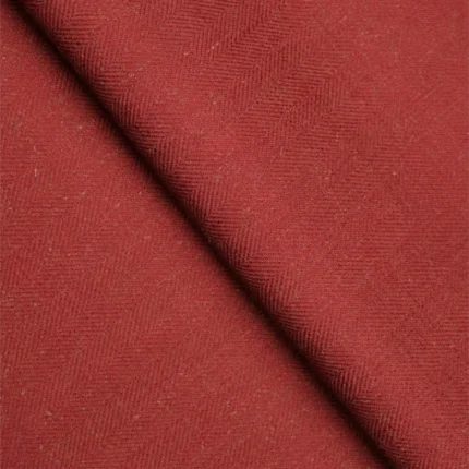 Roman Shades | Herringbone Plains - Cross - Misty Red | Curtain Avenue