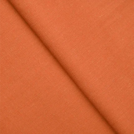 Roman Shades | Herringbone Plains - Cross - Orange Carrot | Curtain Avenue