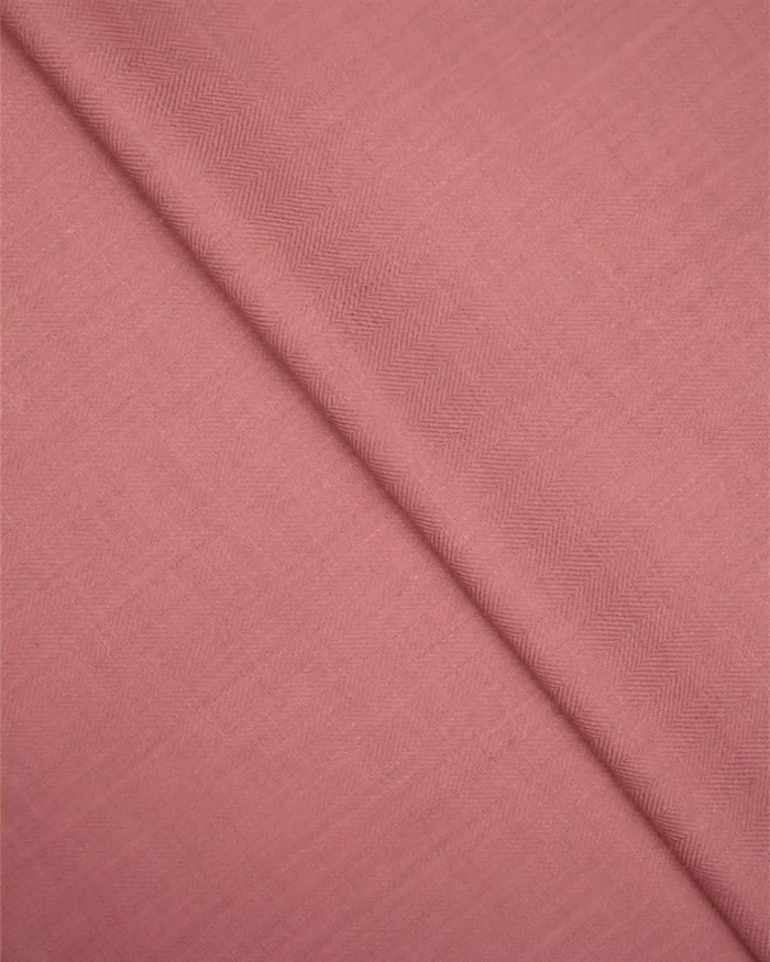 Herringbone Plains - Rose Pink Fabric Swatch - Image 2