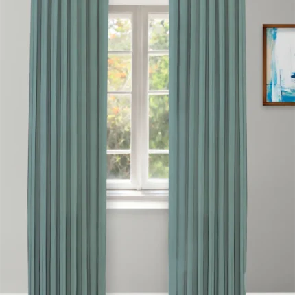 Curtains | Herringbone Plains - Curtain -Royal | Curtain Avenue