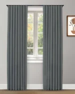 Herringbone Plains - Spa Ripple Fold Drapes