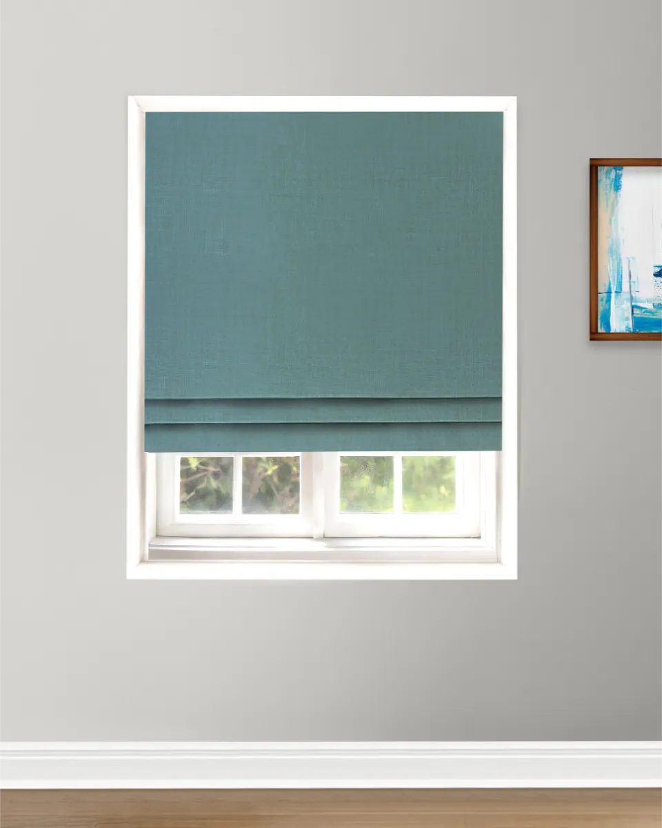 Herringbone Plains - Roman -Royal Herringbone Plains - Royal Roman Shades - Image 1