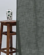 Curtains | Lush Linen Sheer - Black (Curtain) | Curtain Avenue