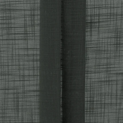 Roman Shades | Lush Linen Sheer - Black (Folded) | Curtain Avenue