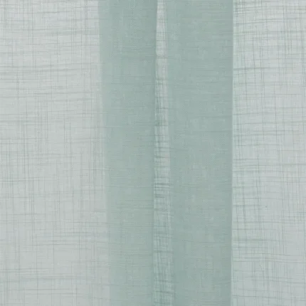 Roman Shades | Lush Linen Sheer - BlueGray - Folded | Curtain Avenue