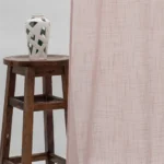 Ripple Fold Drapes | Lush Linen Sheer - Blush - Curtain | Curtain Avenue
