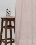 Ripple Fold Drapes | Lush Linen Sheer - Blush - Curtain | Curtain Avenue