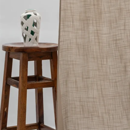 Ripple Fold Drapes | Lush Linen Sheer - Brown - Curtain | Curtain Avenue