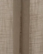 Roman Shades | Lush Linen Sheer - Brown - Folded | Curtain Avenue