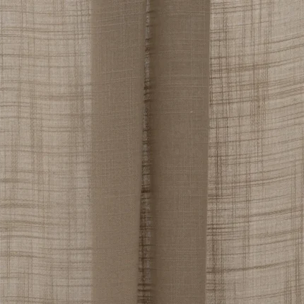 Roman Shades | Lush Linen Sheer - Brown - Folded | Curtain Avenue