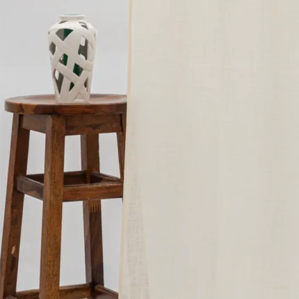 Ripple Fold Drapes | Lush Linen Sheer - Champagne - Curtain | Curtain Avenue