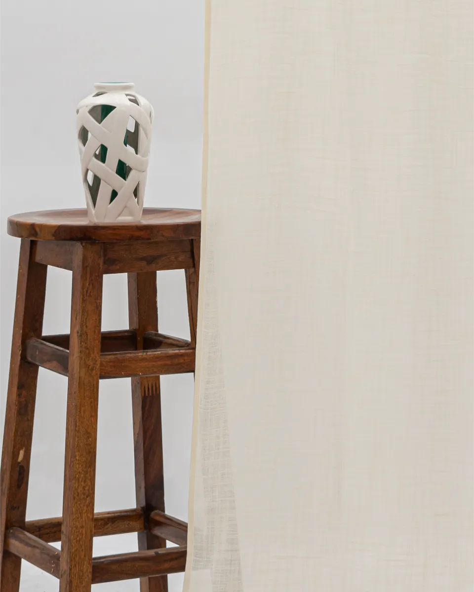 Lush Linen Sheer - Champagne - Curtain Ripple Fold Drapes | Lush Linen Sheer - Champagne - Curtain | Curtain Avenue