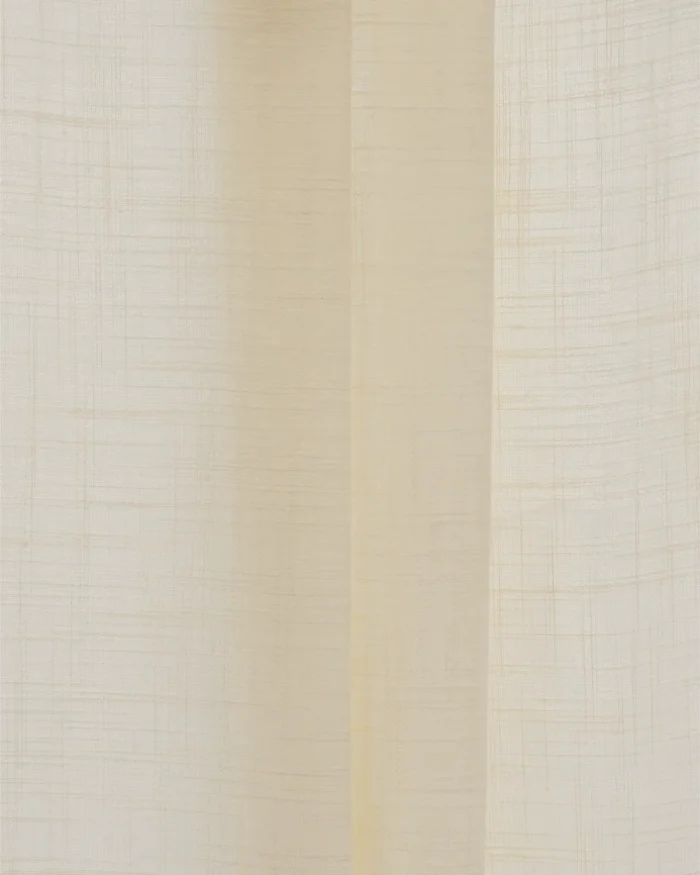 Roman Shades | Lush Linen Sheer - Champagne - Folded | Curtain Avenue