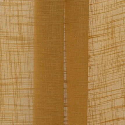 Roman Shades | Lush Linen Sheer - Gold - Folded | Curtain Avenue
