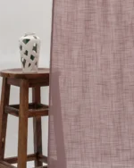 Ripple Fold Drapes | Lush Linen Sheer - Mauve - Curtain | Curtain Avenue