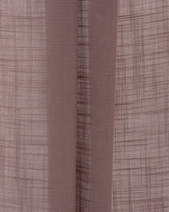 Roman Shades | Lush Linen Sheer - Mauve - Folded | Curtain Avenue