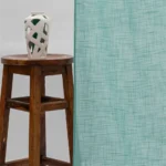 Ripple Fold Drapes | Lush Linen Sheer - Ocean - Curtain | Curtain Avenue