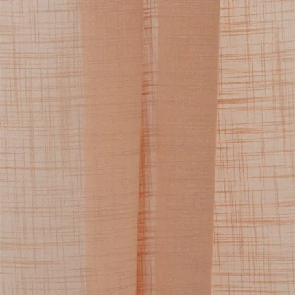 Roman Shades | Lush Linen Sheer - Peach - Folded | Curtain Avenue