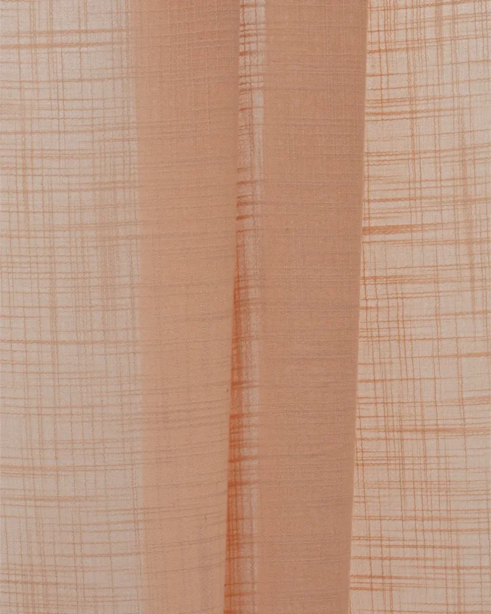Roman Shades | Lush Linen Sheer - Peach - Folded | Curtain Avenue