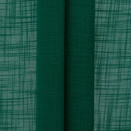 Roman Shades | Lush Linen Sheer - Peacock - Folded | Curtain Avenue