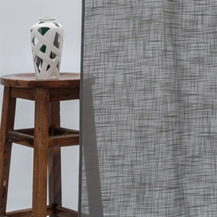 Ripple Fold Drapes | Lush Linen Sheer - Platinum - Curtain | Curtain Avenue