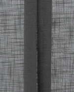 Lush Linen Sheer - Black Ripple Fold Curtains - Image 2