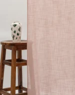 Ripple Fold Drapes | Lush Linen Sheer - Rose - Curtain | Curtain Avenue