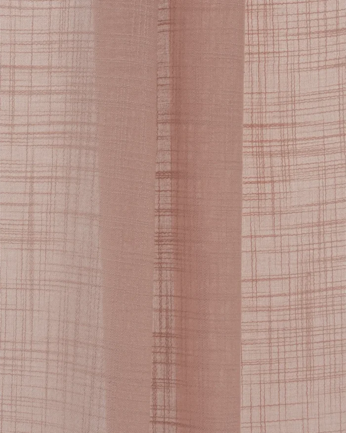 Roman Shades | Lush Linen Sheer - Rose - Folded | Curtain Avenue