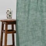 Ripple Fold Drapes | Lush Linen Sheer - Seafoam - Curtain | Curtain Avenue