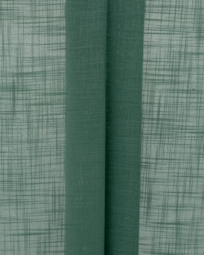 Roman Shades | Lush Linen Sheer - Seafoam - Folded | Curtain Avenue