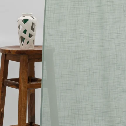 Ripple Fold Drapes | Lush Linen Sheer - Sky - Curtain | Curtain Avenue