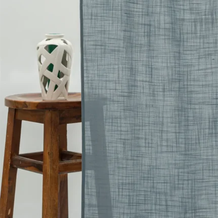 Ripple Fold Drapes | Lush Linen Sheer - Stone - Curtain | Curtain Avenue