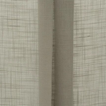 Roman Shades | Lush Linen Sheer - Taupe - Folded | Curtain Avenue