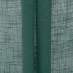 Roman Shades | Lush Linen Sheer - Teal - Folded | Curtain Avenue