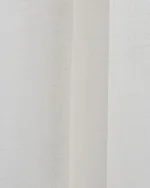 Roman Shades | Lush Linen Sheer - White - Folded | Curtain Avenue