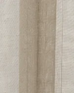 Mercer Striped Sheer Roman Shades - Mocha