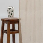 Mercer Striped Sheer Ripple Fold Curtains- Sand