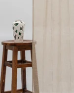 Mercer Striped Sheer Ripple Fold Curtains- Sand