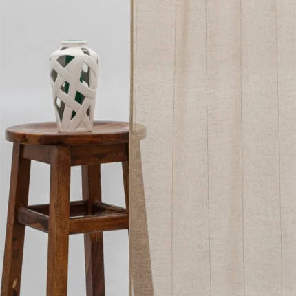 Curtains | Mercer Striped Sheer - Sand - Curtain | Curtain Avenue