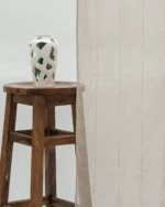 Mercer Striped Sheer Curtains- Taupe