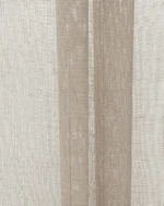 Mercer Striped Sheer Roman Shades - Taupe