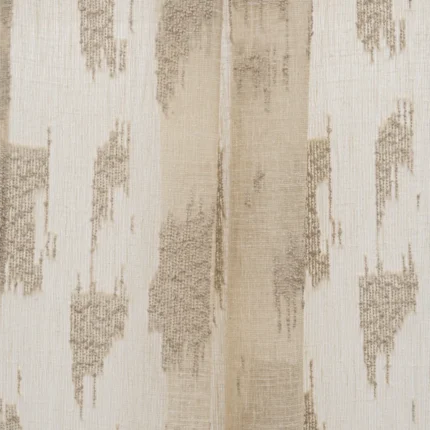 Curtains | Oasis Slub Textured Sheer - Bone - Folded | Curtain Avenue